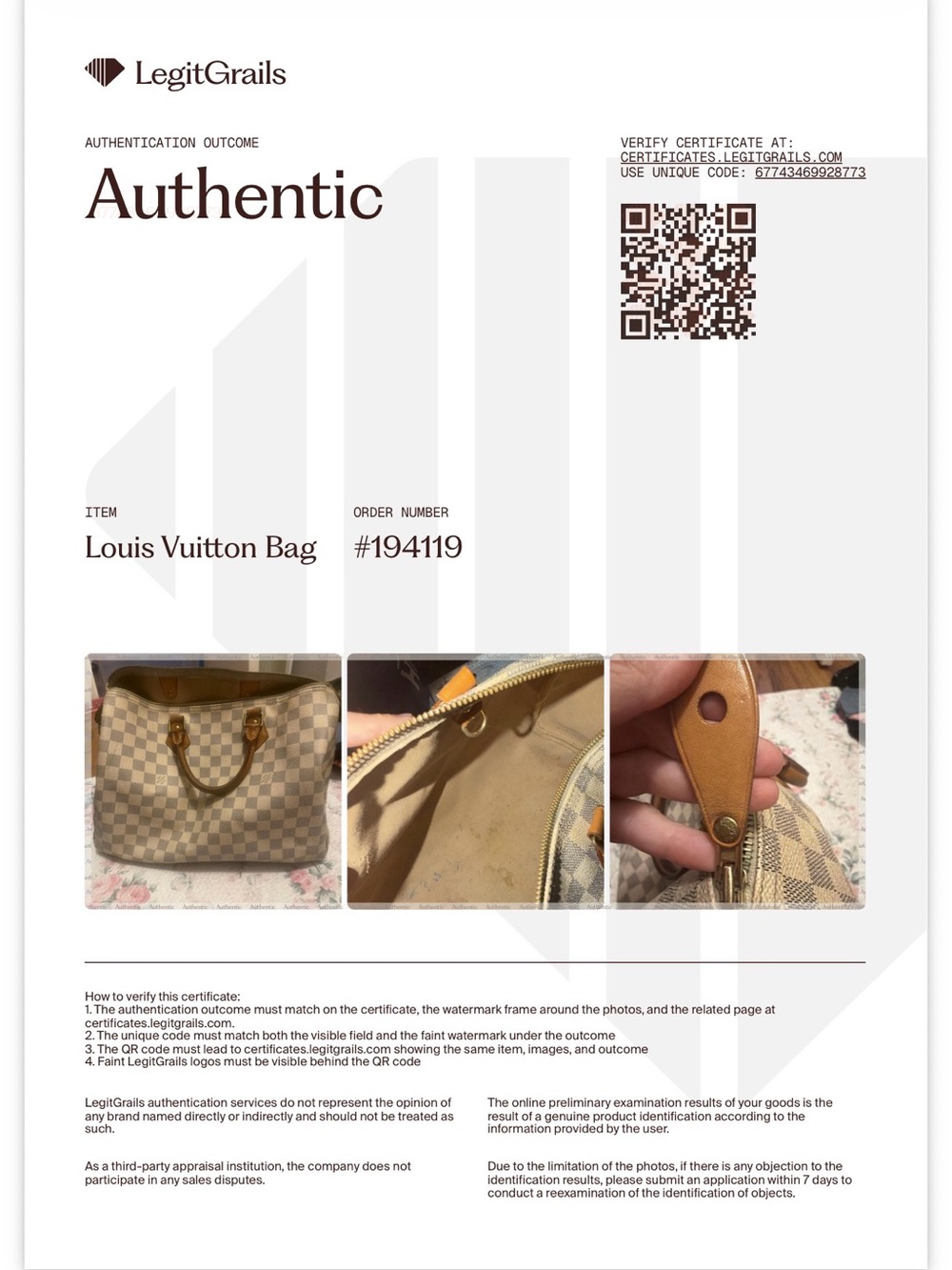 Louis Vuitton Damier Azur Tote Bag - Beige/White Canvas with Tan Leather Trim